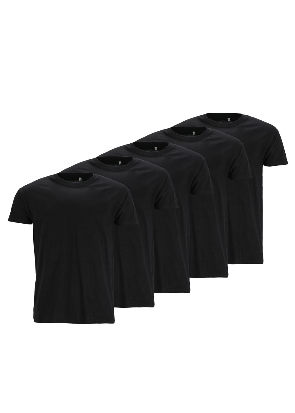 Denim Factory Core Tee 5-Pack, Black, L, T-Shirts | Herr - Kläder - T-shirts | Padelspecialisterna