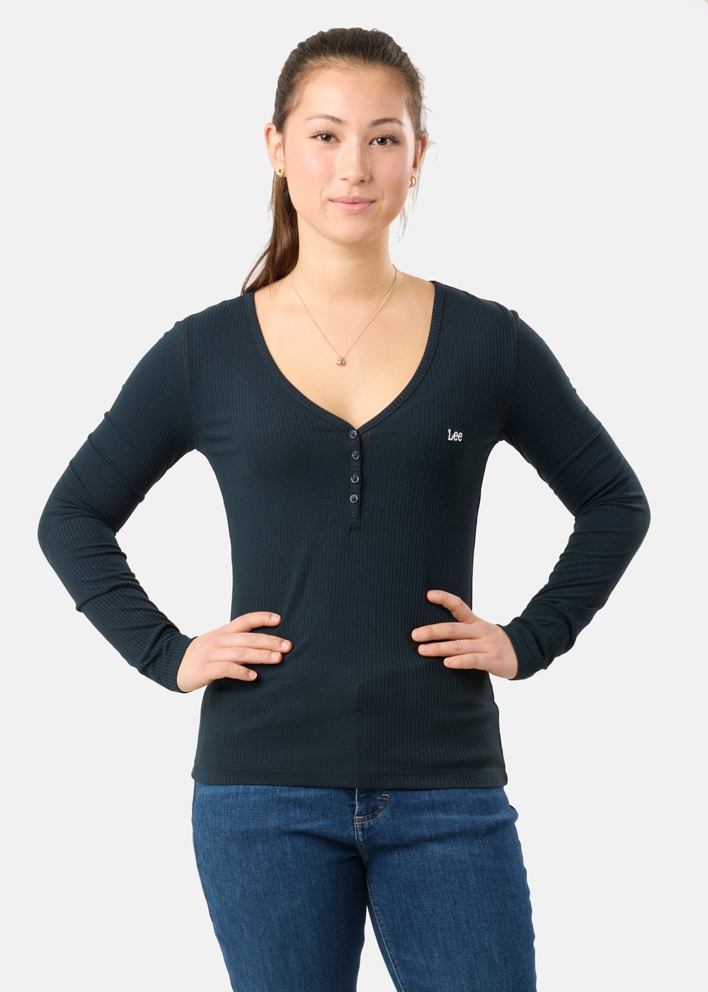 Ls Henley, Unionall Blk, Xs, T-Shirts | Dam - Kläder - T-shirts | Padelspecialisterna
