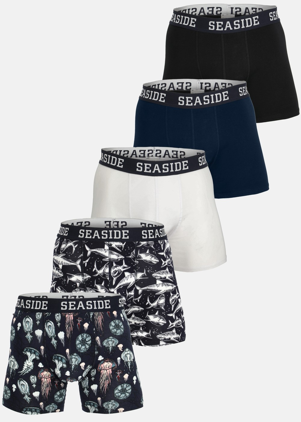 Classic Boxer Shorts 5- Pack, Navy Ocean Mix, 2xl, Kalsonger | Mode - Underkläder - Kalsonger | Padelspecialisterna
