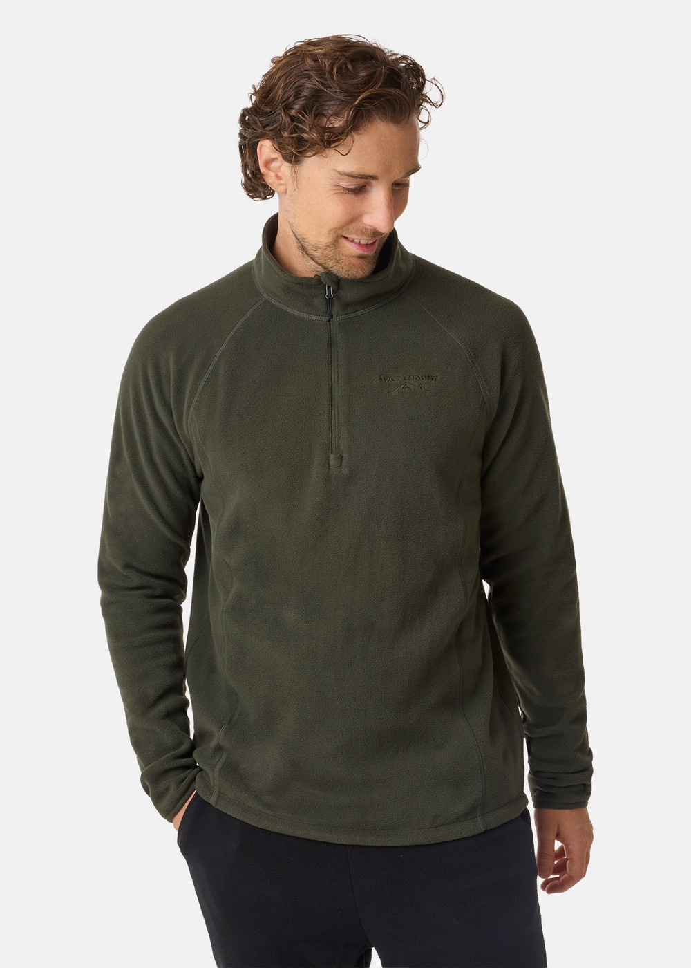 Geilo Fleece Halfzip Ii, Olive, L, Tröjor | Herr - Aktivitet - Outdoorkläder - Tröjor | Padelspecialisterna
