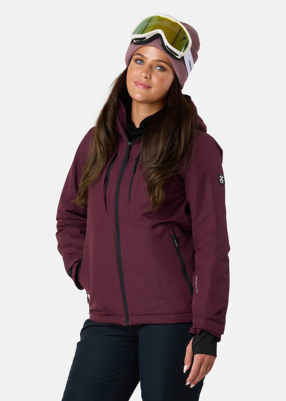 Cortina Ski Jacket W, Burgundy, 44, Vinterjackor | Dam - Kläder - Jackor - Vinterjackor | Padelspecialisterna