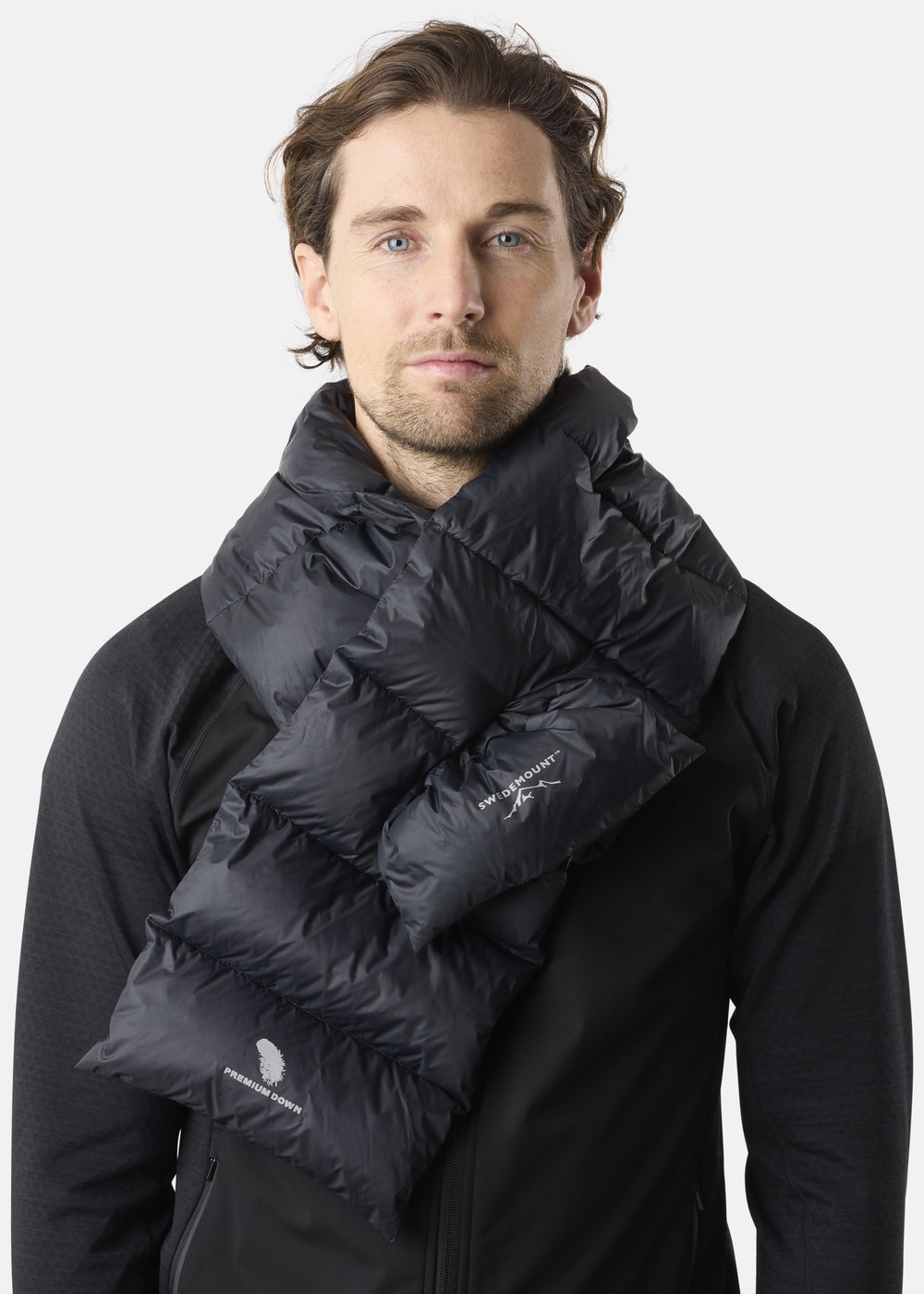 Östersund Down Scarf, Black/Carbon Black, Onesize, Löpartillbehör | Dam - Aktivitet - Löparkläder - Löpartillbehör | Padelspecialisterna