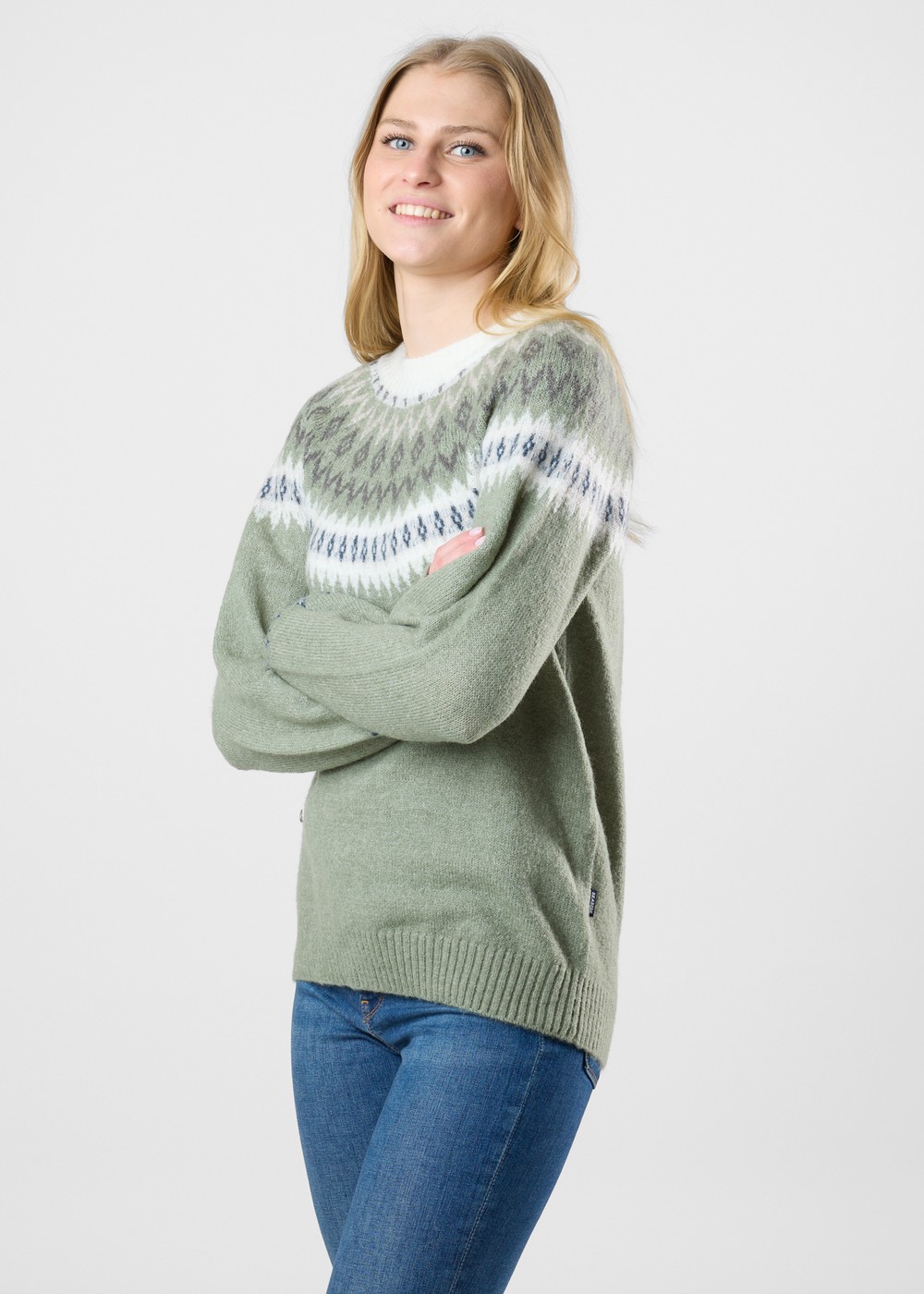 Long Island Wool Sweater Ii W, Seaweed Green, 42, Stickat | Dam - Kläder - Tröjor - Stickat | Padelspecialisterna