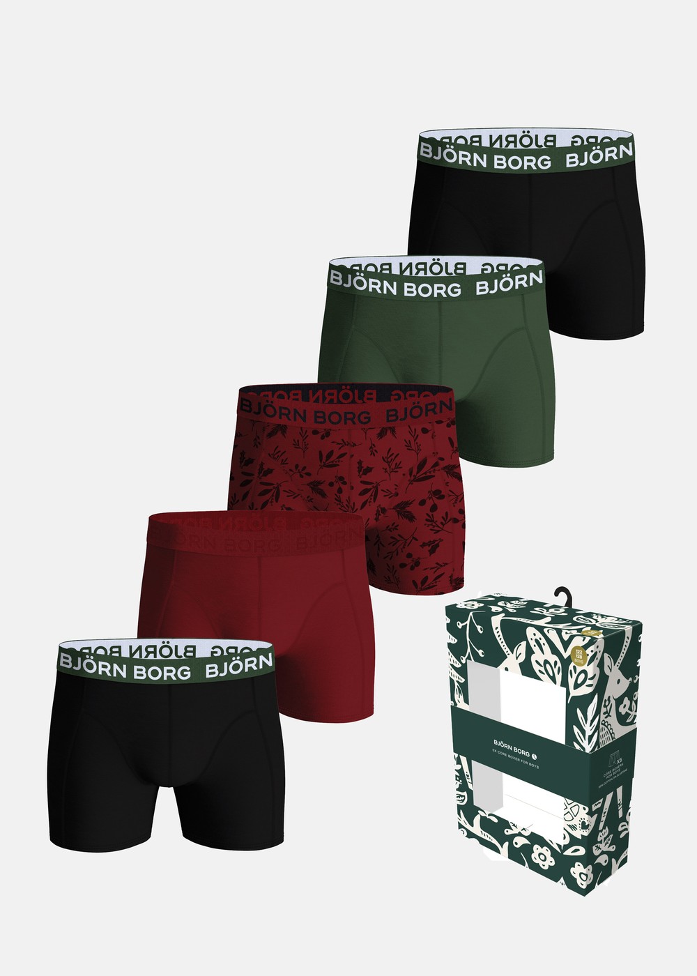 Core Boxer 5p, Multipack 1, 134-140, Underkläder | Junior - Kläder - Underkläder | Padelspecialisterna