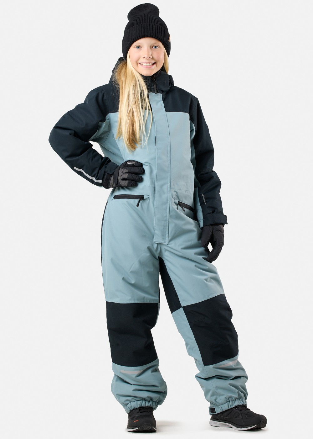 Cortina Ski Overall Jr, Dk. Seaweed/Black, 110, Overaller | Junior - KlÀder - Overaller | Padelspecialisterna