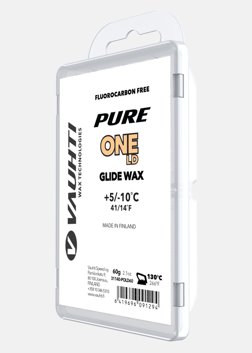 Pure One Ld, Oransje, 60, Tillbehör | Sport & aktivitet - Sporter - LÀngdskidÄkning - Tillbehör | Padelspecialisterna