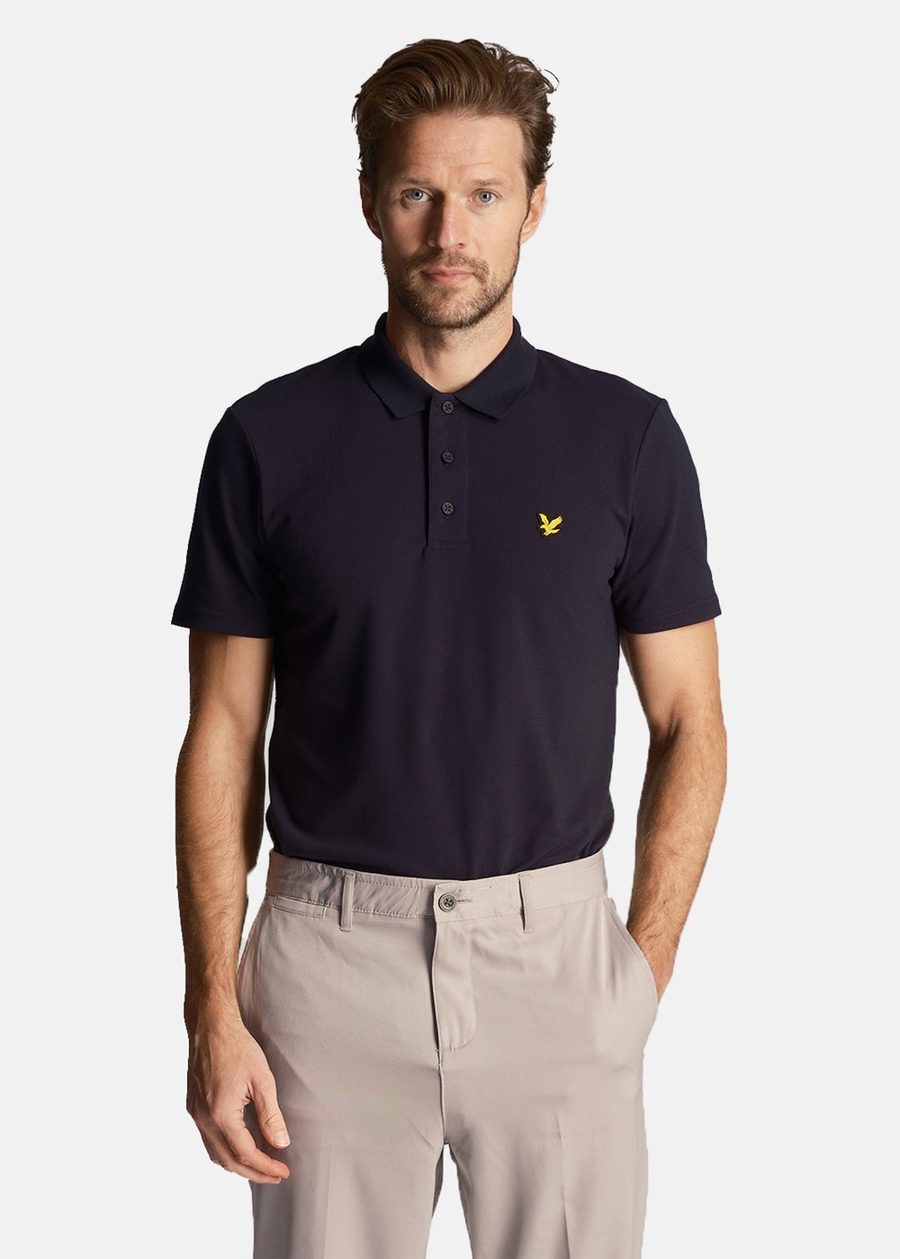 Sport Ss Polo, Dark Navy, L, Bomullspikéer | Mode - Pikétröjor - Bomullspikéer | Padelspecialisterna