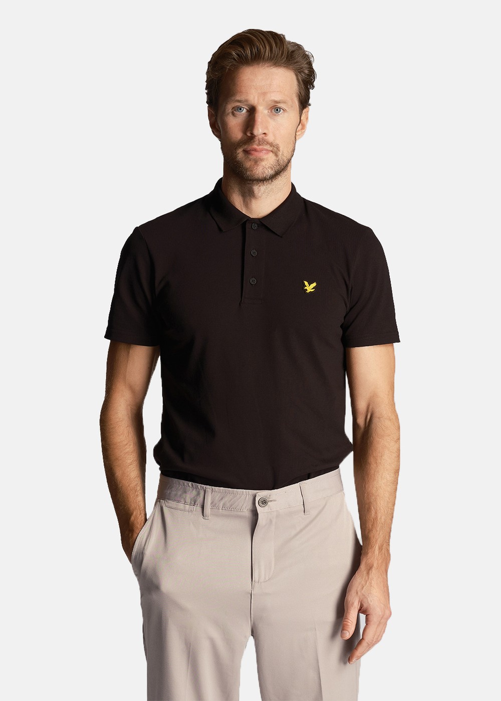Sport Ss Polo, Jet Black, M, Bomullspikéer | Mode - Pikétröjor - Bomullspikéer | Padelspecialisterna