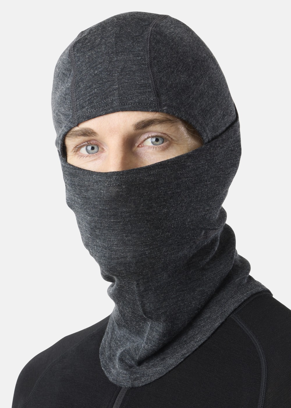 Himalaya Merino Wool Balaclava, Charcoal Melange, Onesize, Mössor | Dam - Aktivitet - Outdoorkläder - Mössor | Padelspecialisterna