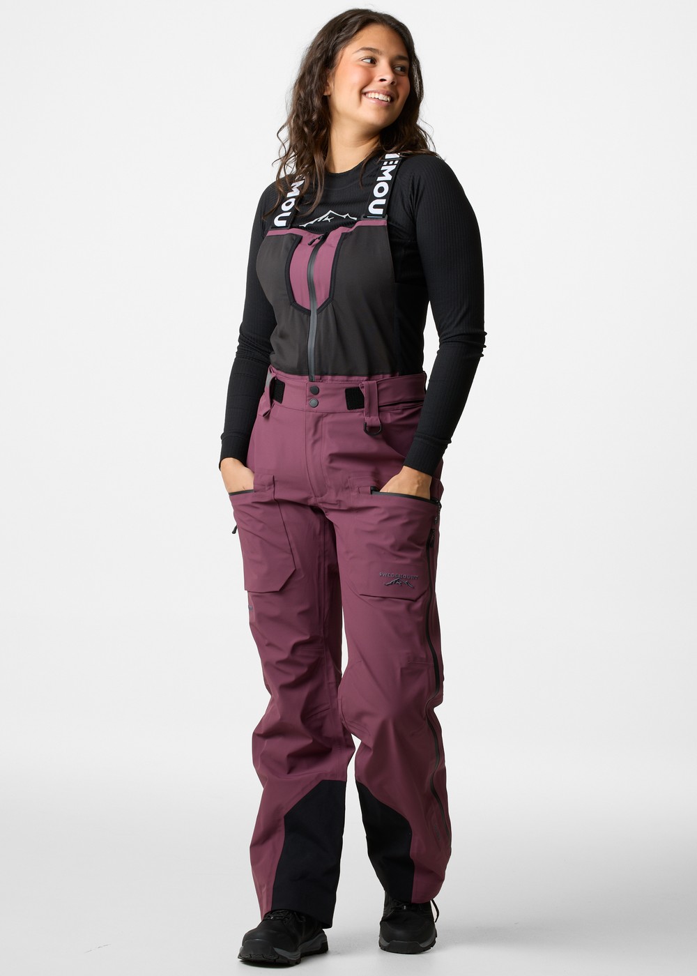 Lofoten 3l Shell Bib Pants W, Dk. Mauve, 46, Överdragsbyxor | Dam - Kläder - Byxor - Överdragsbyxor | Padelspecialisterna