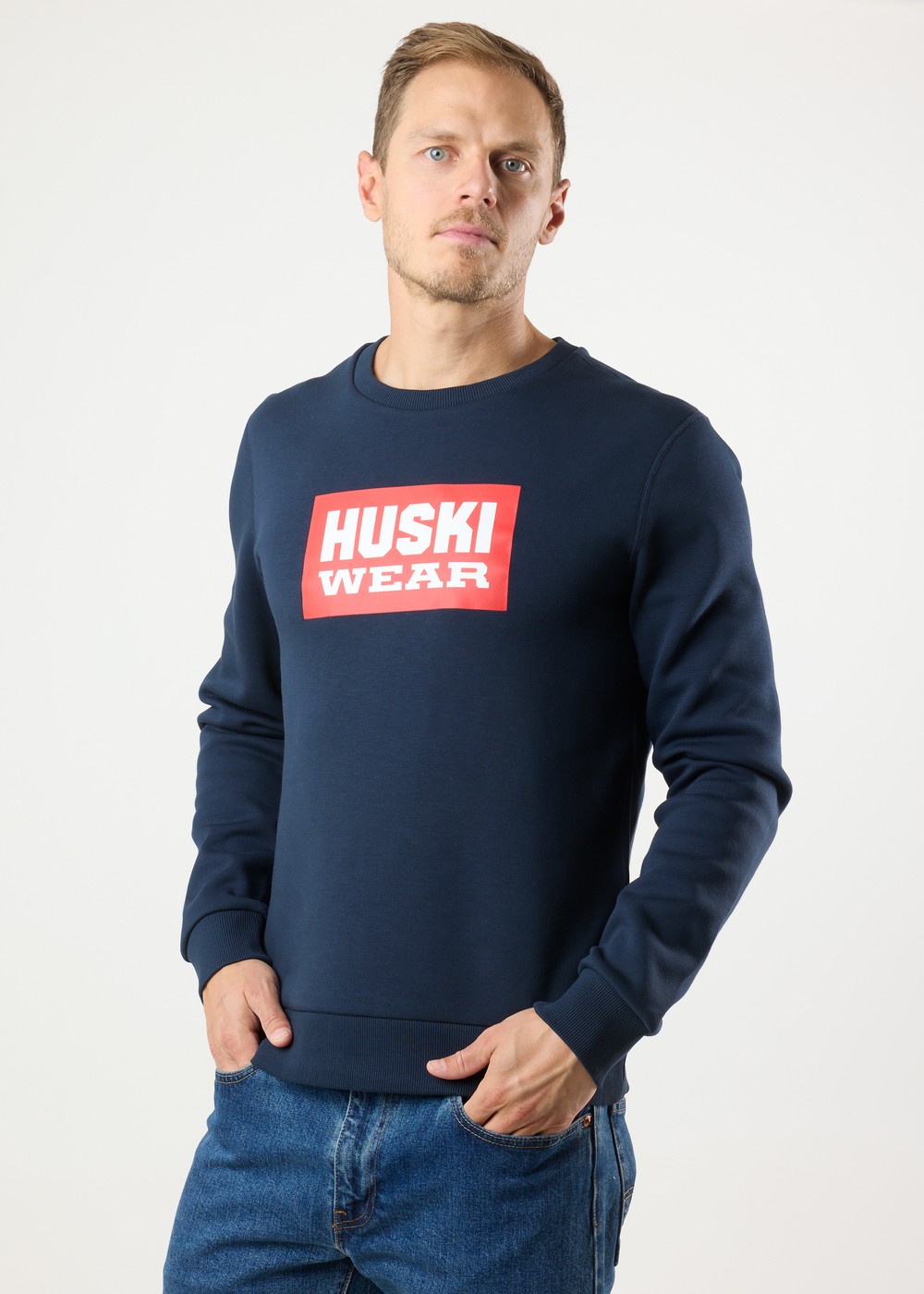 Logo Crew, Navy Blue, Xl, Sweatshirts | Herr - Kläder - Tröjor - Sweatshirts | Padelspecialisterna