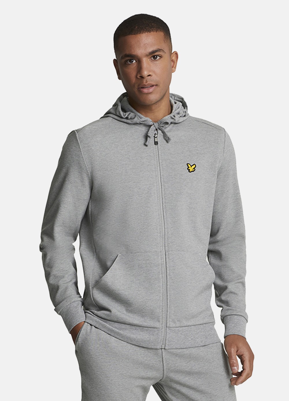 Full-Zip Hoodie, Mid Grey Marl, 2xl, Hoodies | Herr - Kläder - Tröjor - Hoodies | Padelspecialisterna