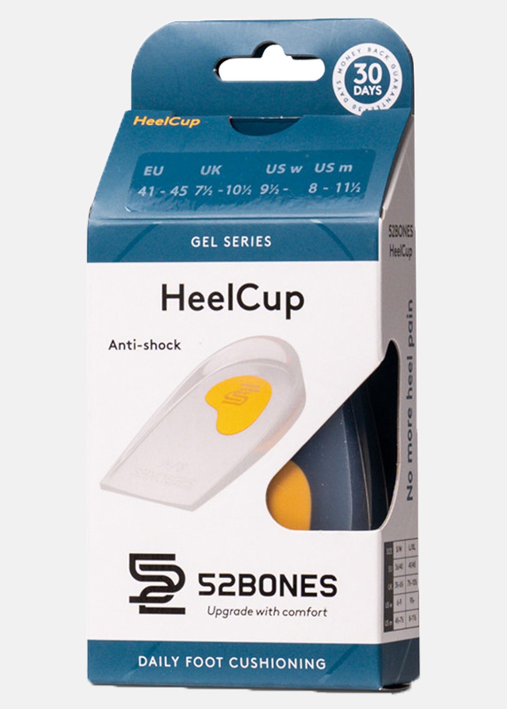Gel Heelcup, Blue, L/Xl, Sulor | Junior - Skor - Tillbehör skor - Sulor | Padelspecialisterna