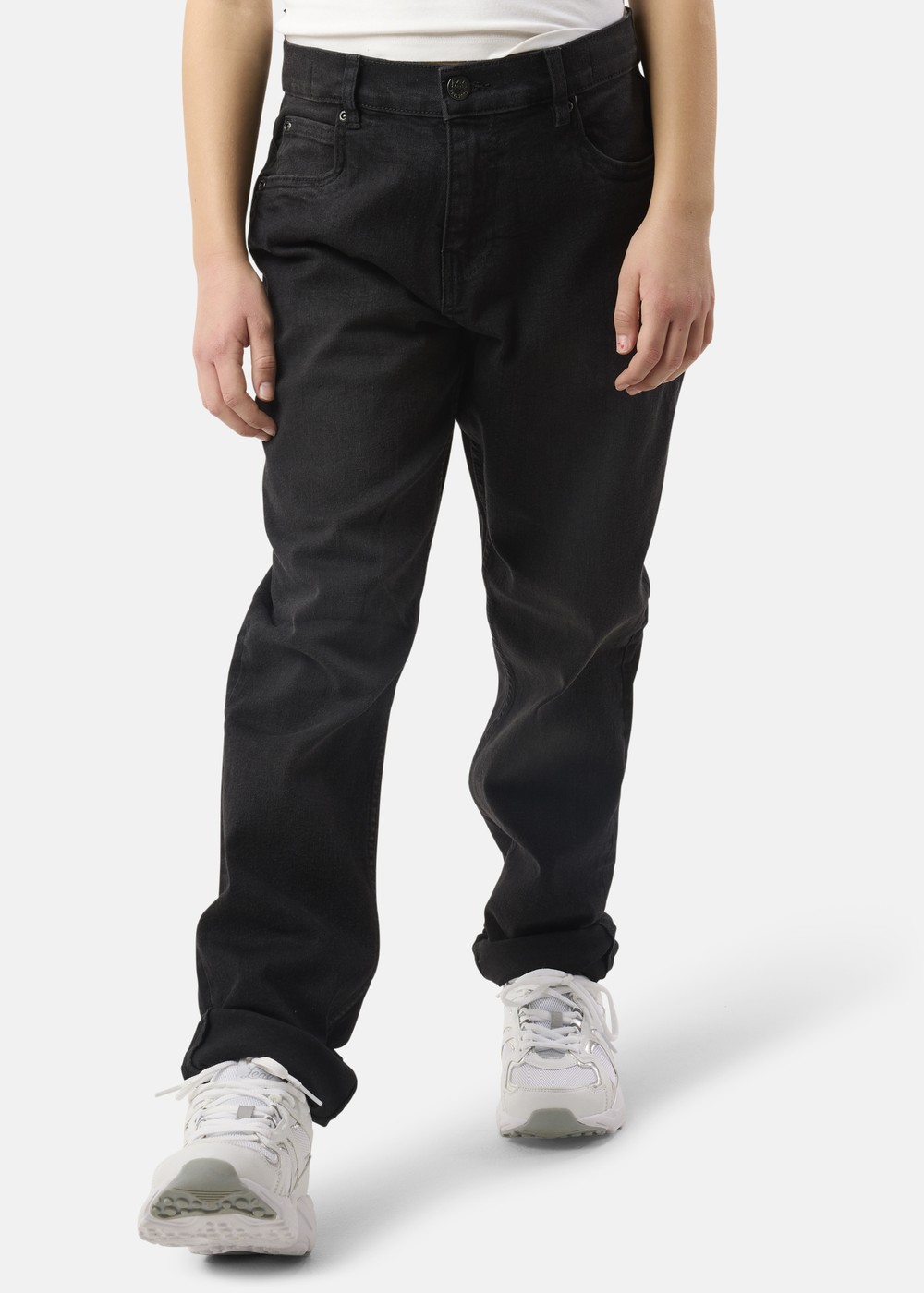 Straight Stretch Fit Jean (Dar, Black Wash, 10-11, Jeans | Junior - KlÀder - Byxor - Jeans | Padelspecialisterna