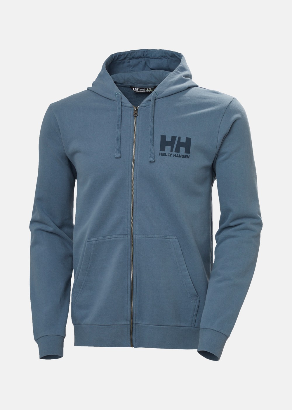 Hh Logo Full Zip Hoodie 2.0, 601 Washed Navy, M, Hoodies | Herr - Kläder - Tröjor - Hoodies | Padelspecialisterna
