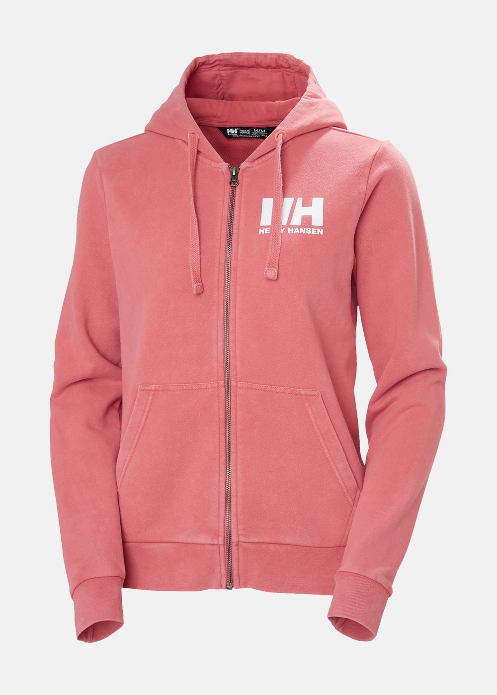 W Hh Logo Full Zip Hoodie 2.0, 137 Washed Red, Xl, Hoodies | Dam - Kläder - Tröjor - Hoodies | Padelspecialisterna
