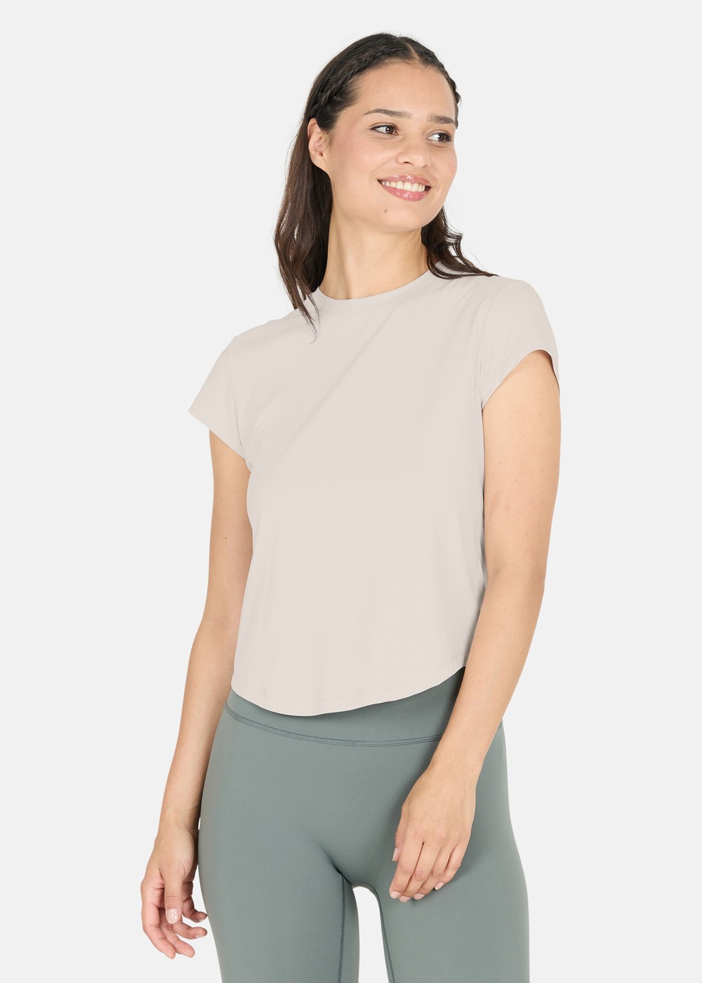 Doja W S/S Tee, Lunar Rock, 46, T-Shirts | Dam - Kläder - T-shirts | Padelspecialisterna