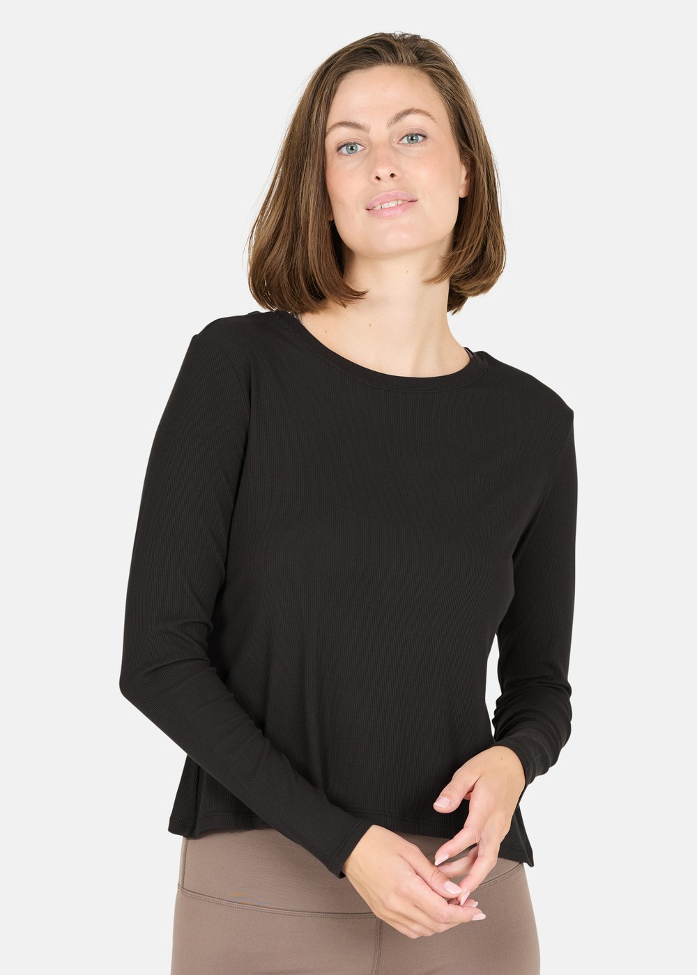 Mandes W L/S Tee, Black, 36, T-Shirts | Dam - Kläder - T-shirts | Padelspecialisterna