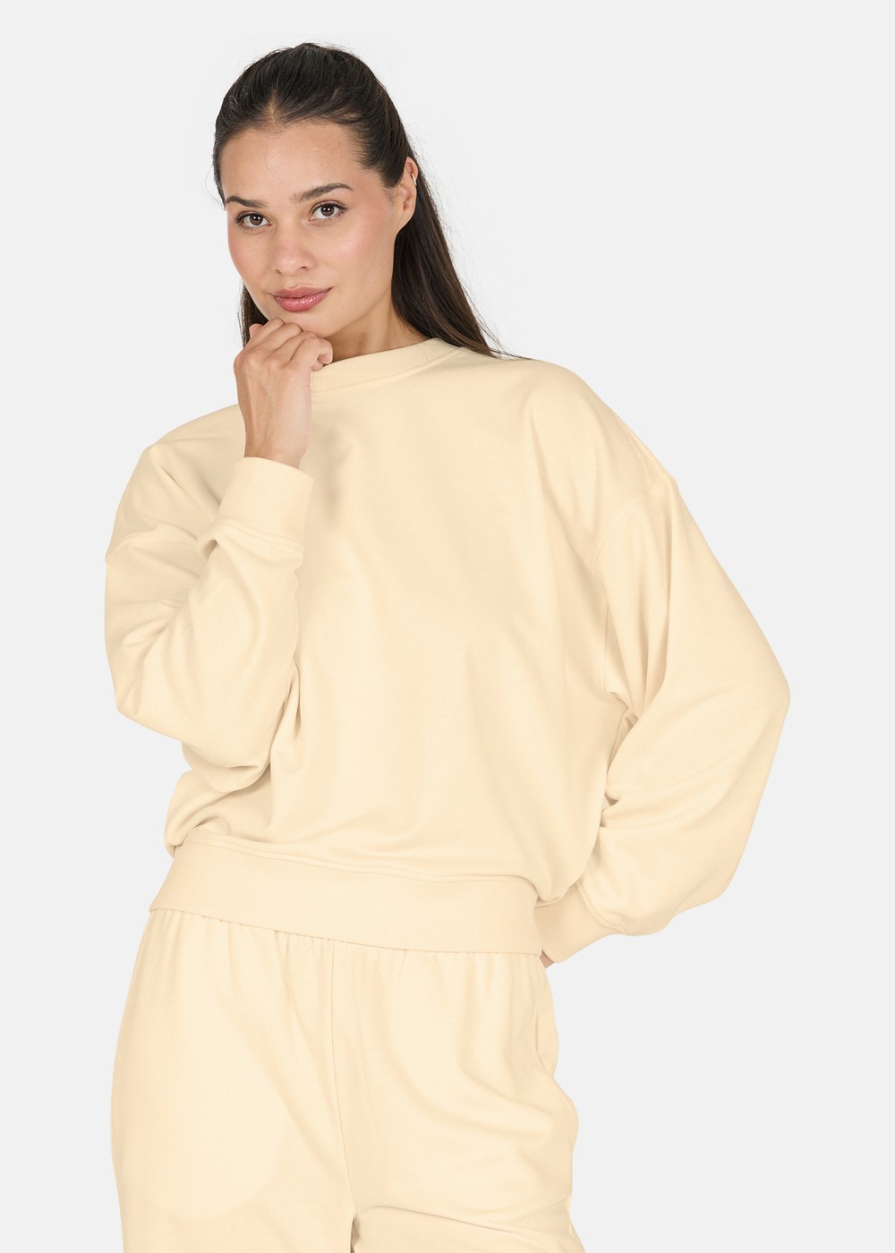 Crecy W Crew Neck, Whisper White, 44, Träningströjor | Dam - Aktivitet - Träningskläder - Träningströjor | Padelspecialisterna