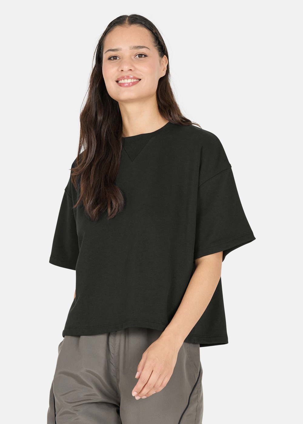 Crecy W S/S Tee, Black, 46, Löpar-T-Shirts | Dam - Aktivitet - Löparkläder - Löpar-t-shirts | Padelspecialisterna