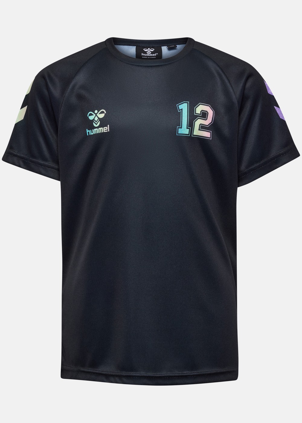 Hmlshimmer T-Shirt S/S, Black, 116, T-Shirts | Junior - Kläder - T-shirts | Padelspecialisterna
