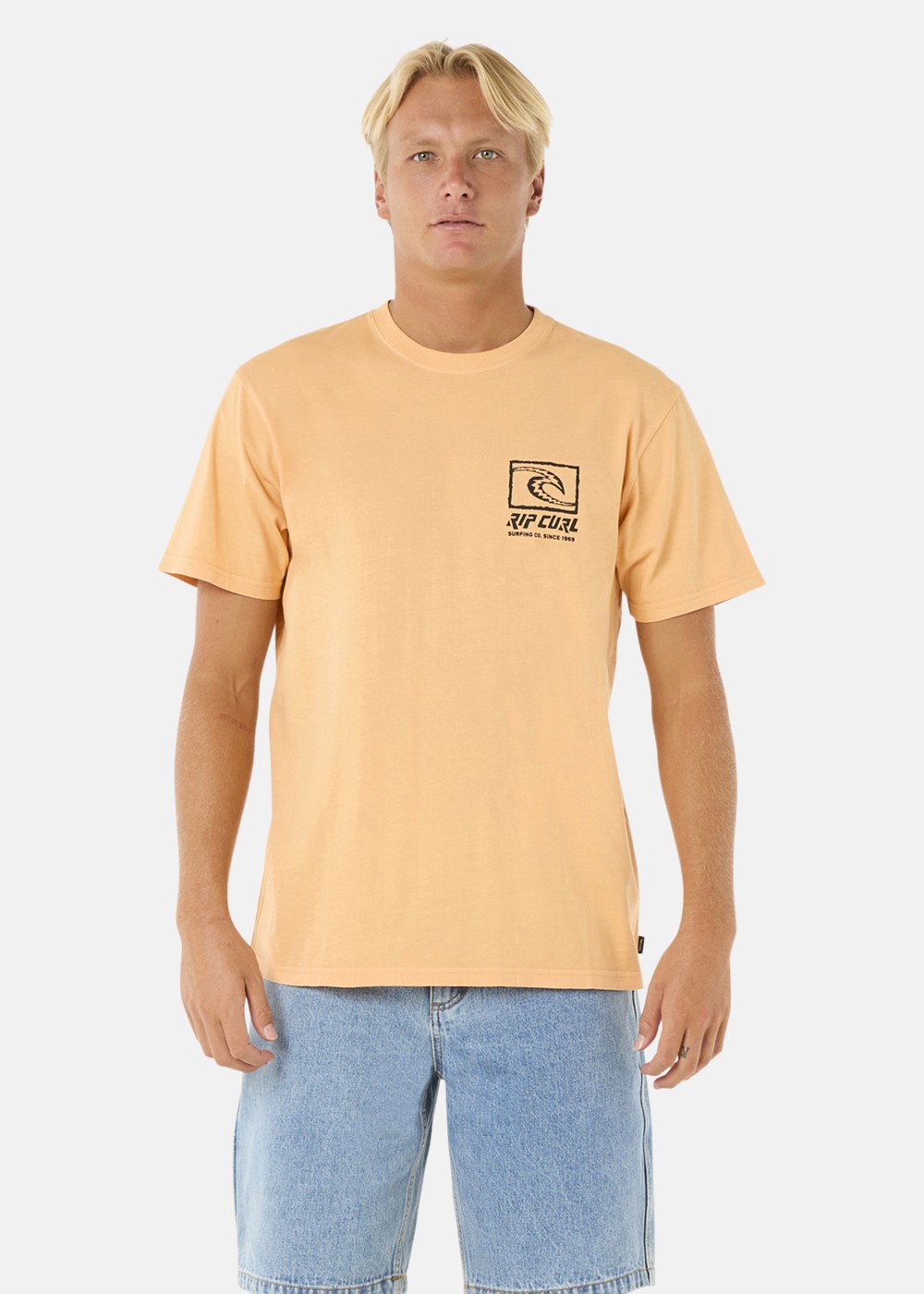 Raw Energy Trad Tee, Mandarin Zest, S, T-Shirts | Herr - Kläder - T-shirts | Padelspecialisterna