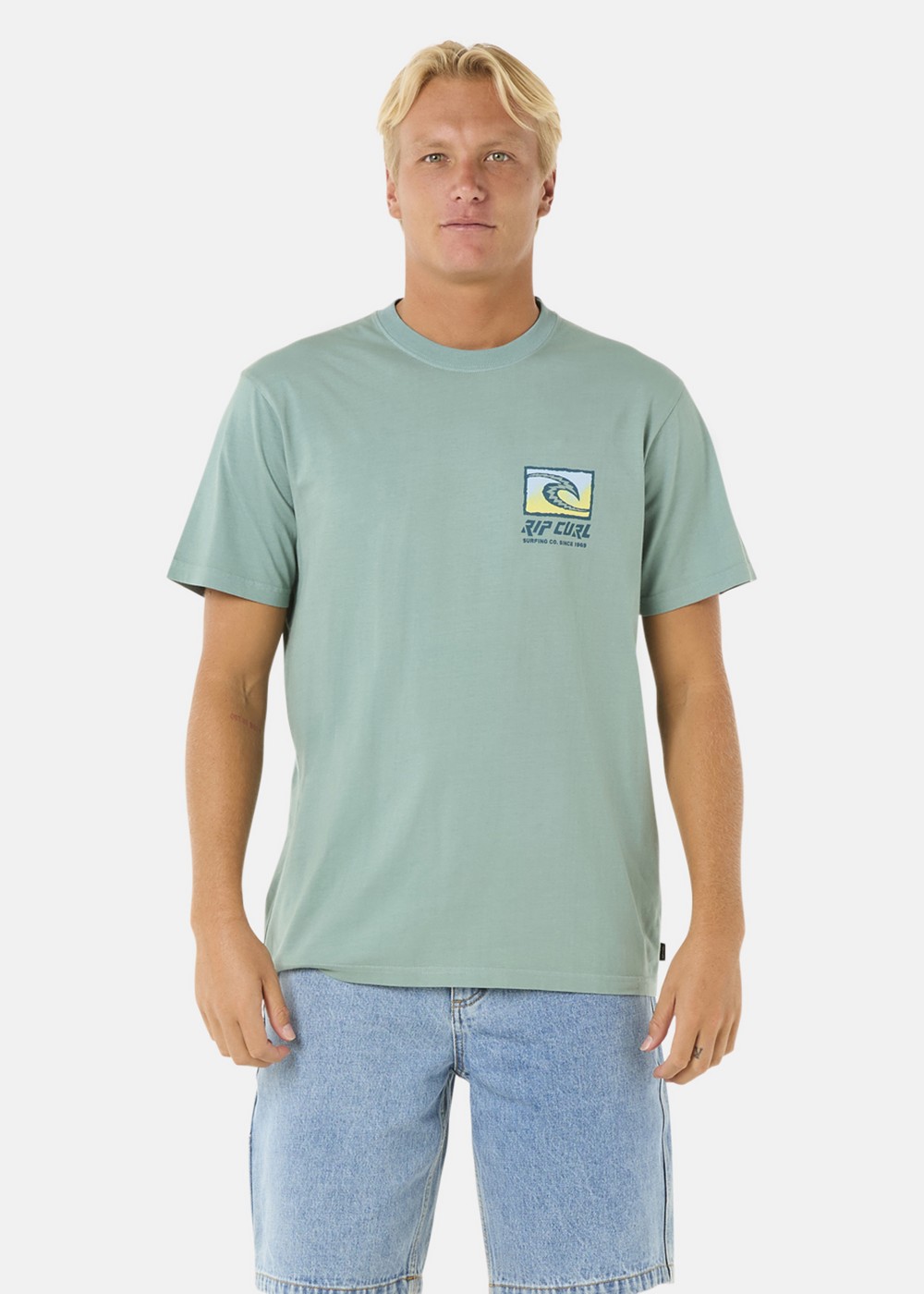 Raw Energy Trad Tee, Blue Lagoon, S, T-Shirts | Herr - Kläder - T-shirts | Padelspecialisterna