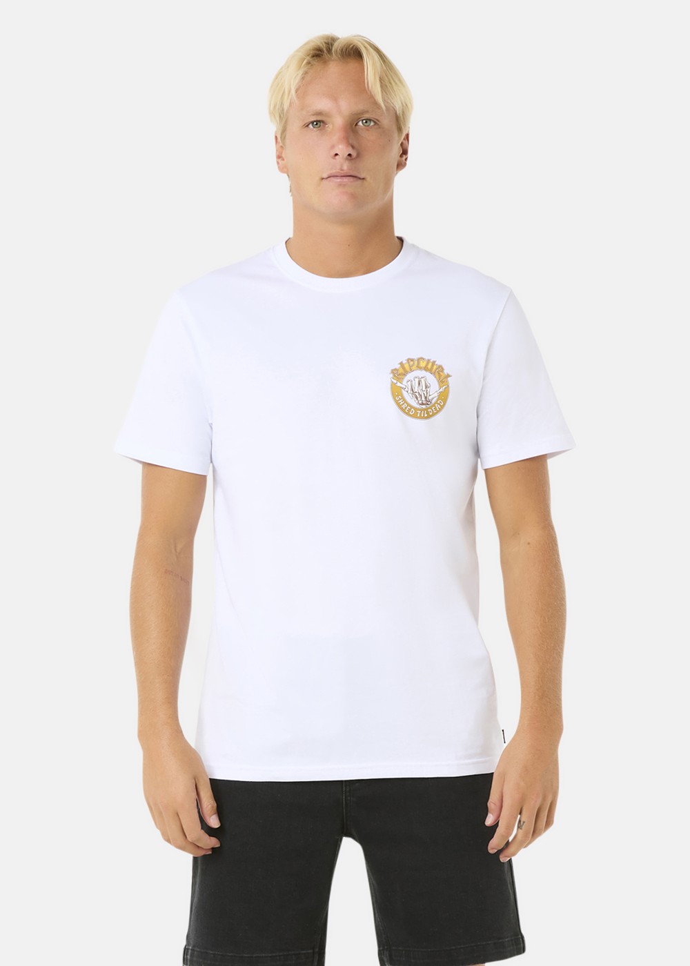 Shred Til Tee, White, S, T-Shirts | Herr - Kläder - T-shirts | Padelspecialisterna