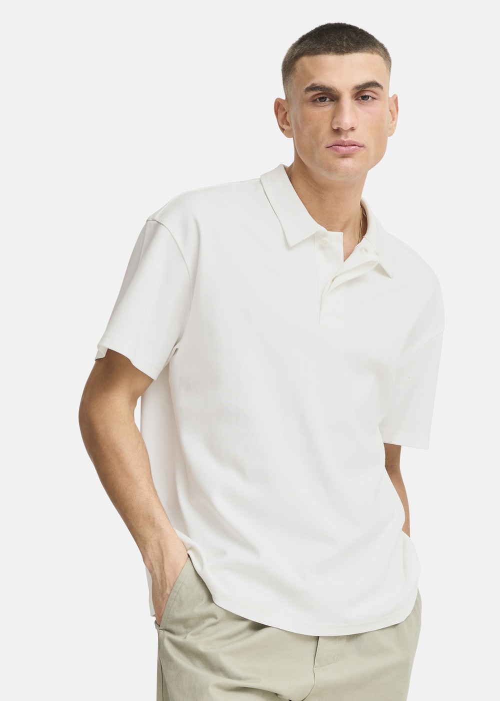 Sdoswald, Off White, Xl, Piketröjor | Herr - Kläder - Piketröjor | Padelspecialisterna
