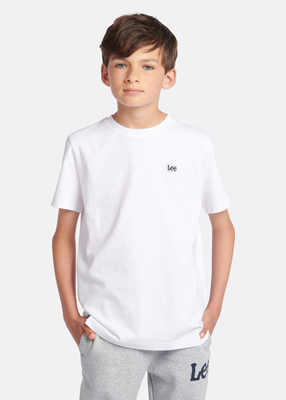 Badge T-Shirt, Bright White, 12-13, T-Shirts | Junior - Kläder - T-shirts | Padelspecialisterna