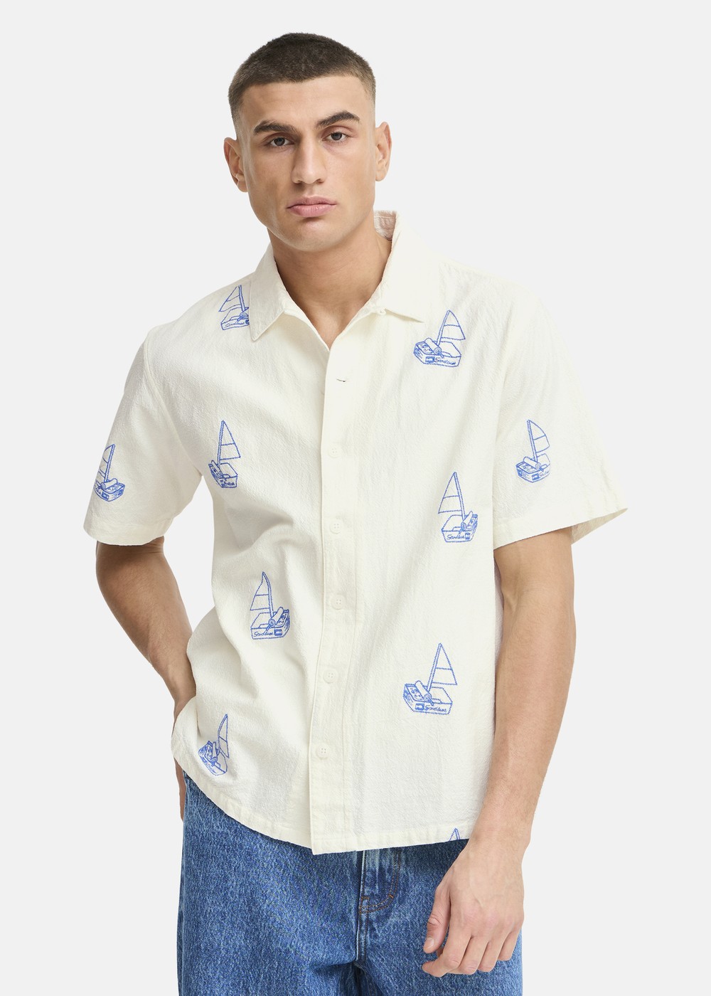 Sdottild, Off White, 2xl, Kortärmade Skjortor | Herr - Kläder - Skjortor - Kortärmade skjortor | Padelspecialisterna