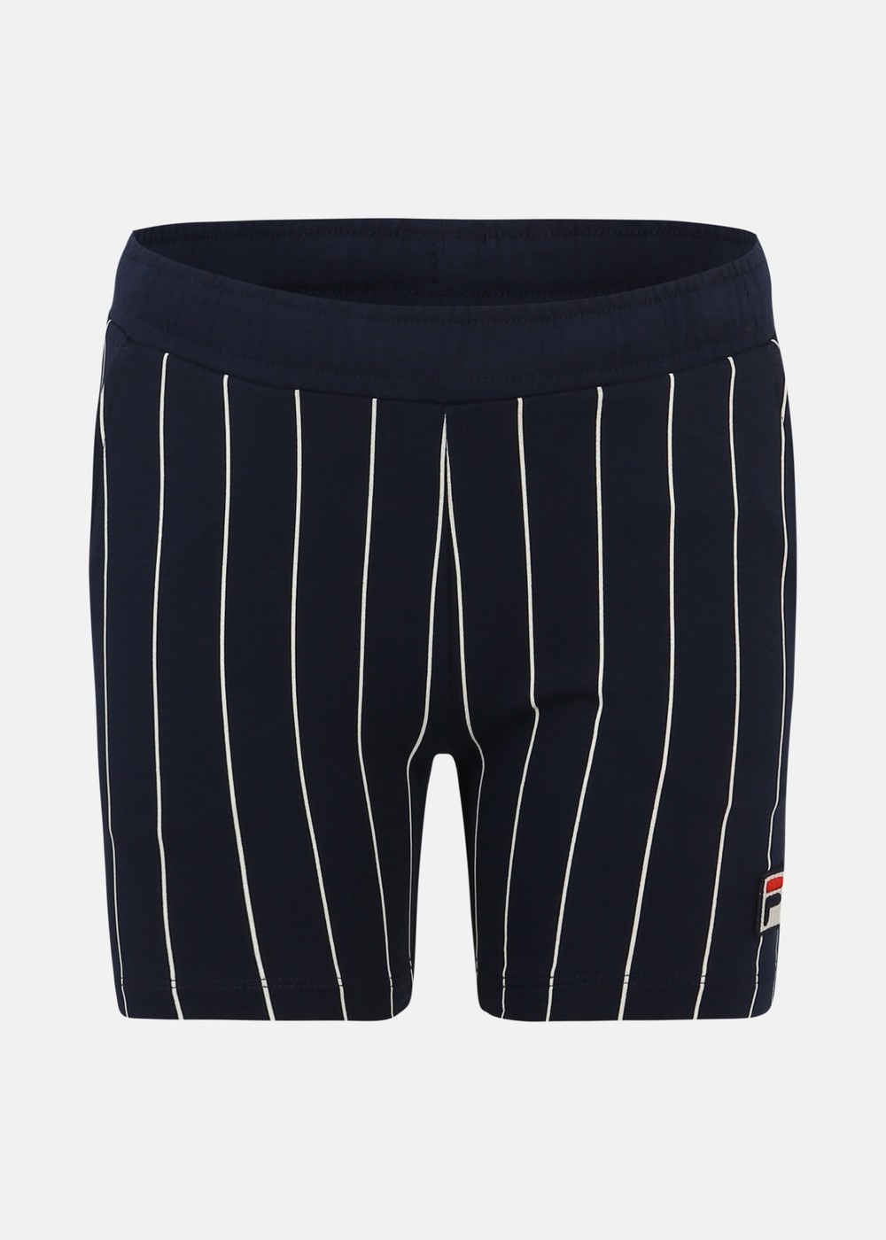 Leczna Pinstriped Shorts, Black Iris/Bright White Stripe, 122/128, Vardagsshorts | Mode - Shorts - Vardagsshorts | Padelspecialisterna