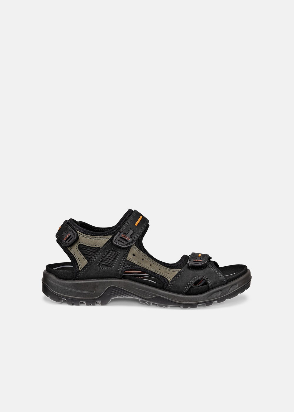 Ecco Mens Yucatan Sandal, Black/Mole/Black, 46, Sandaler | Herr - Skor - Sandaler | Padelspecialisterna