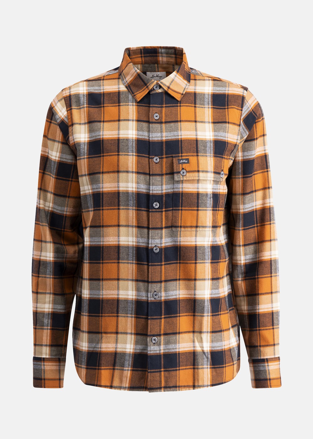 Järpen Plaid Flannel Shirt, Brick, S, Långärmade Skjortor | Herr - Kläder - Skjortor - Långärmade skjortor | Padelspecialisterna