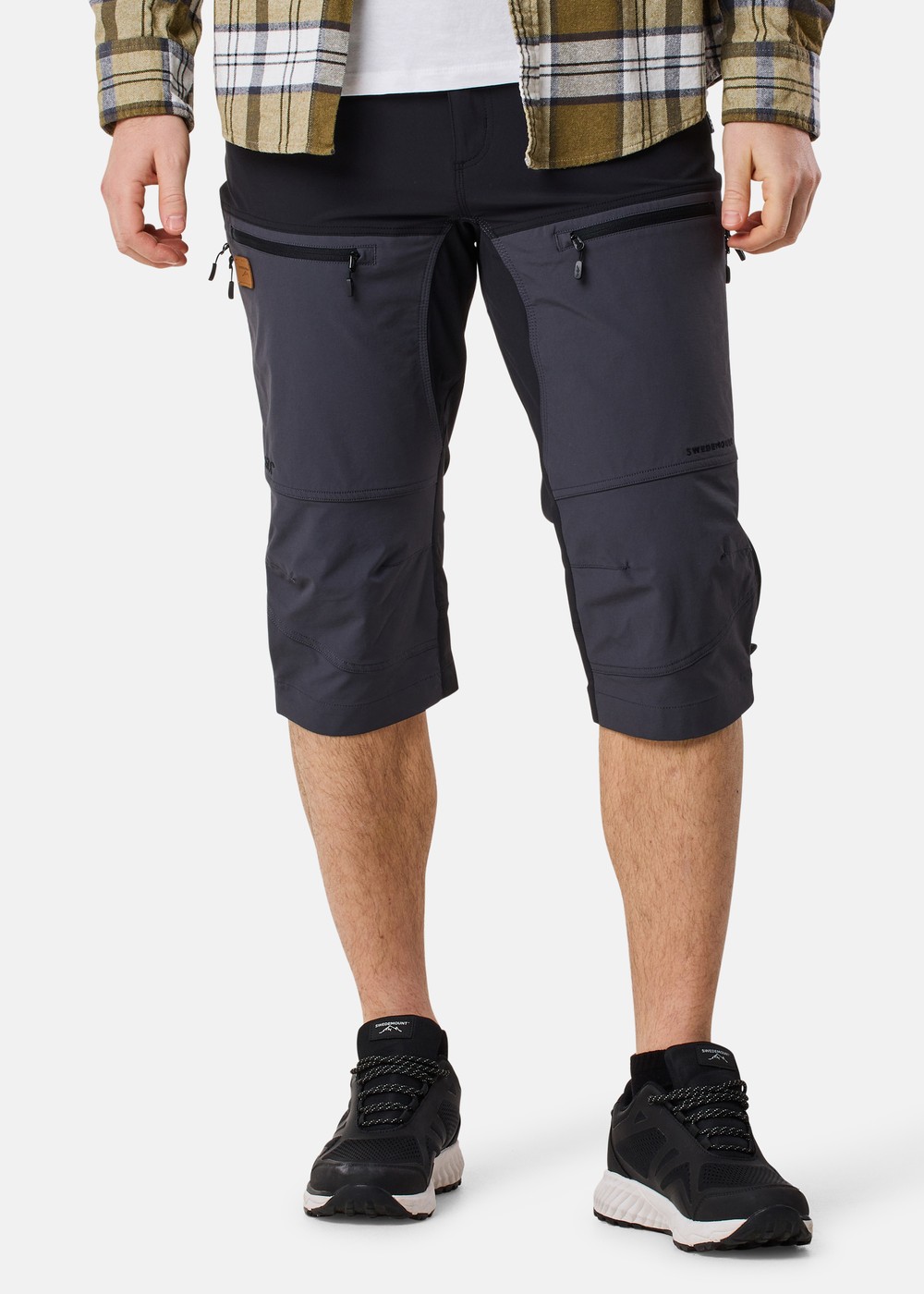 Lofoten Stretch 3/4 Pants, Black/Charcoal, L, Vandringsbyxor | Herr - Kläder - Byxor - Vandringsbyxor | Padelspecialisterna