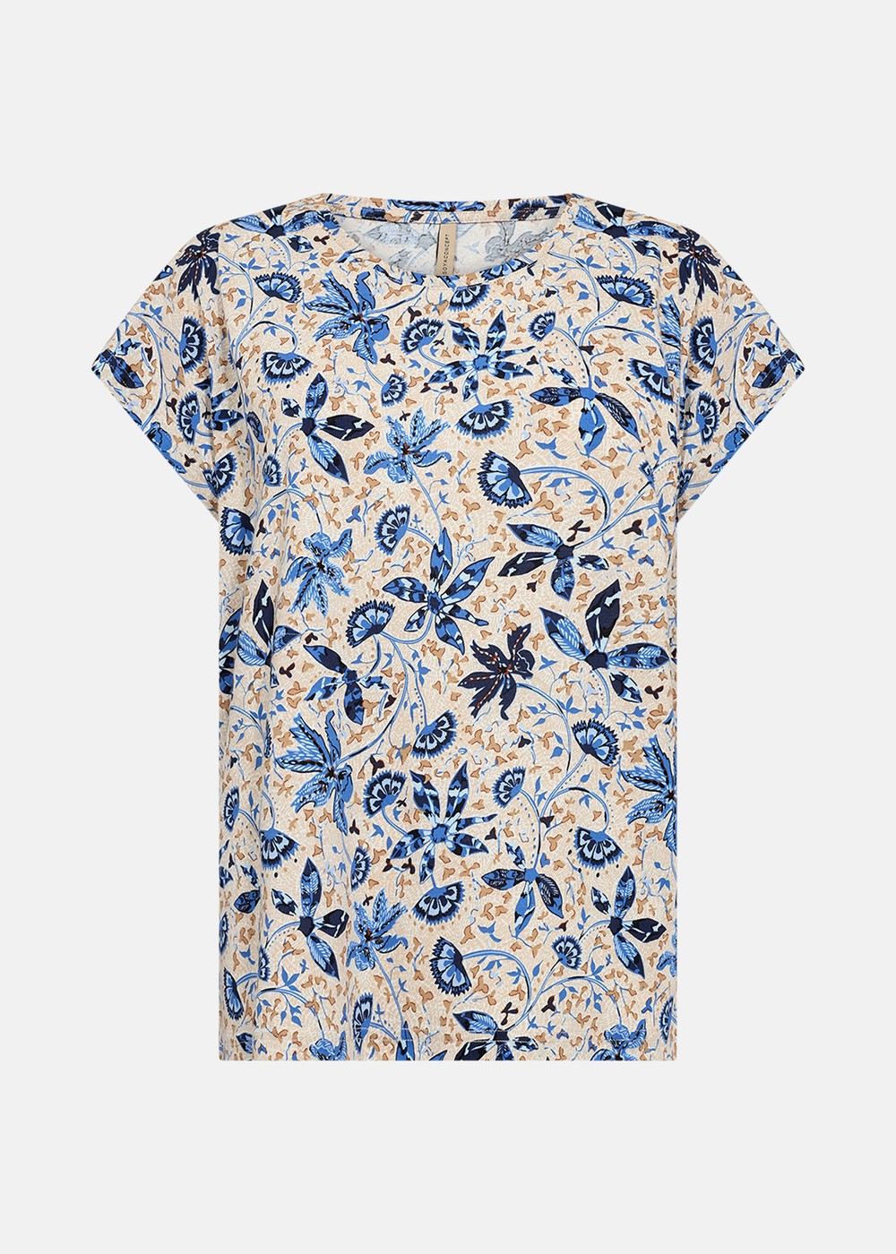 Sc-Felicity Aop 496, Air Blue Combi, S, T-Shirts | Dam - Kläder - T-shirts | Padelspecialisterna