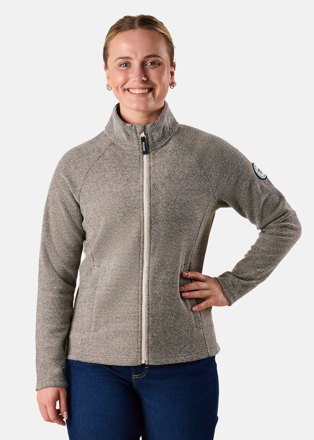 Sailor Fleece W, Khaki Melange, 46, Tröjor | Dam - Aktivitet - Outdoorkläder - Tröjor | Padelspecialisterna
