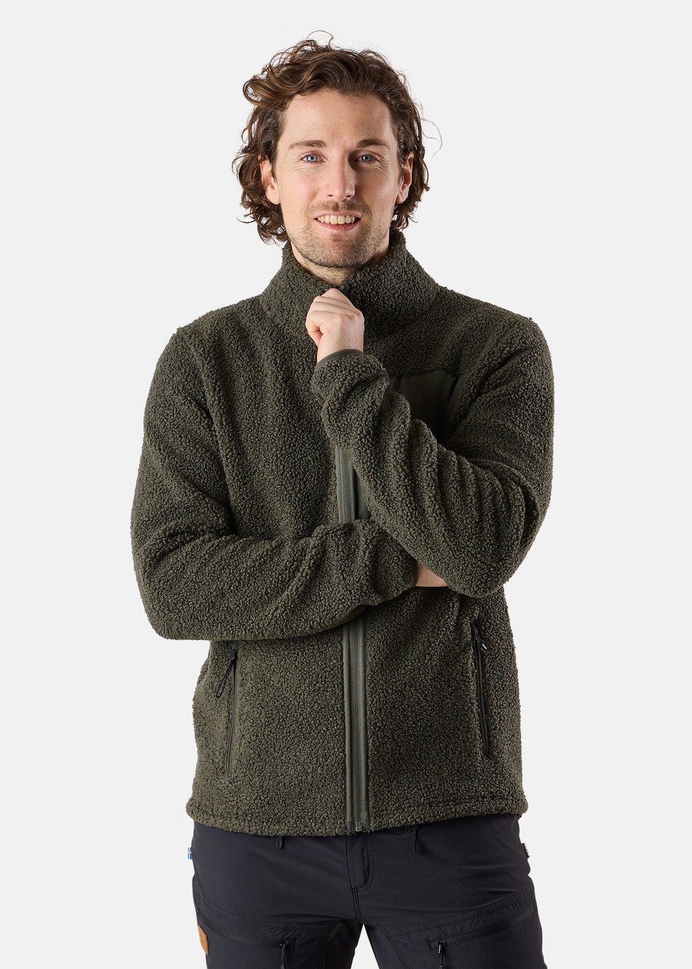 Lofoten Pile Jacket, Olive Green/Lt. Olive Green, 3xl, Fleecetröjor | Herr - Kläder - Tröjor - Fleecetröjor | Padelspecialisterna
