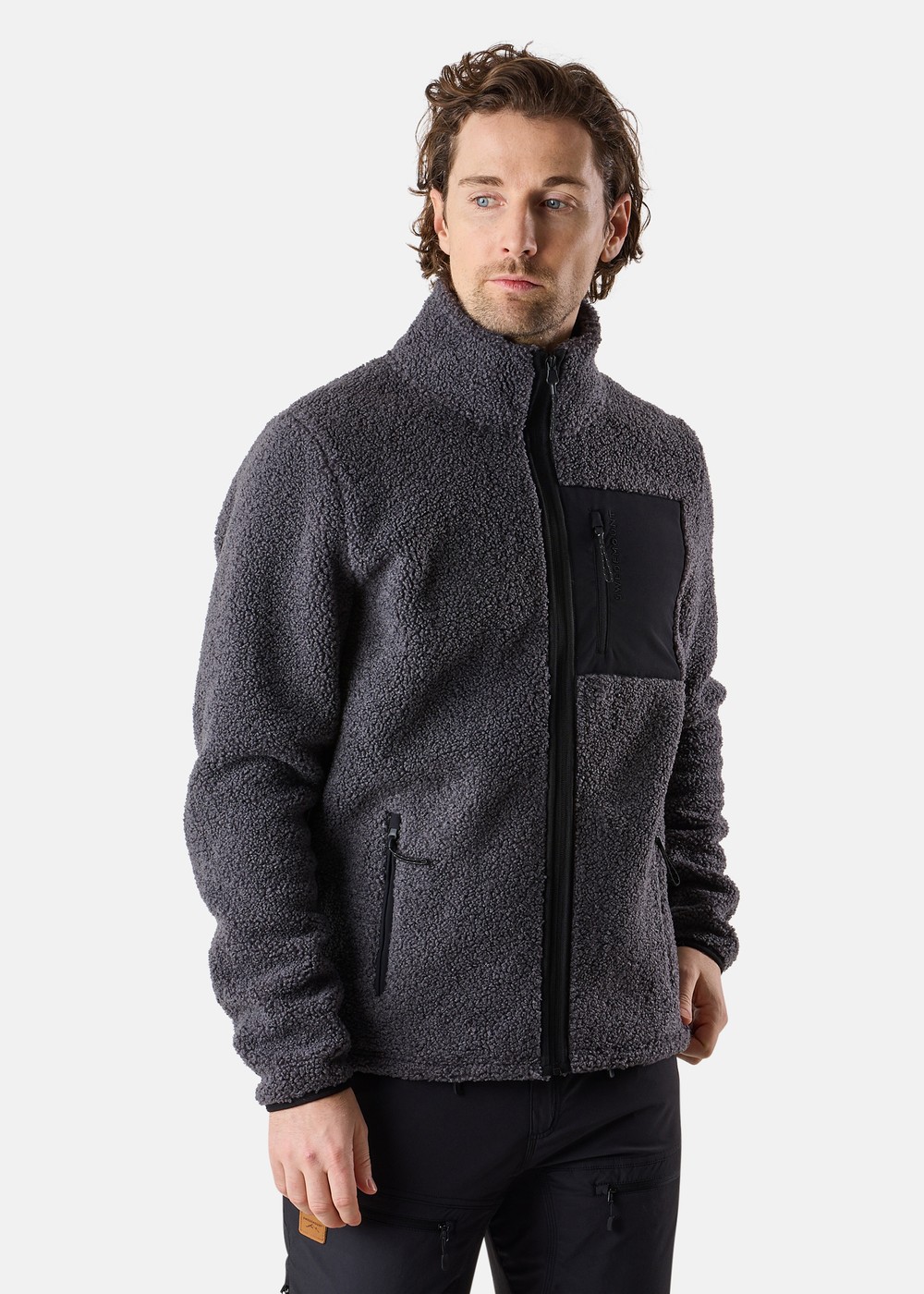 Lofoten Pile Jacket, Charcoal, S, Fleecetröjor | Herr - Kläder - Tröjor - Fleecetröjor | Padelspecialisterna