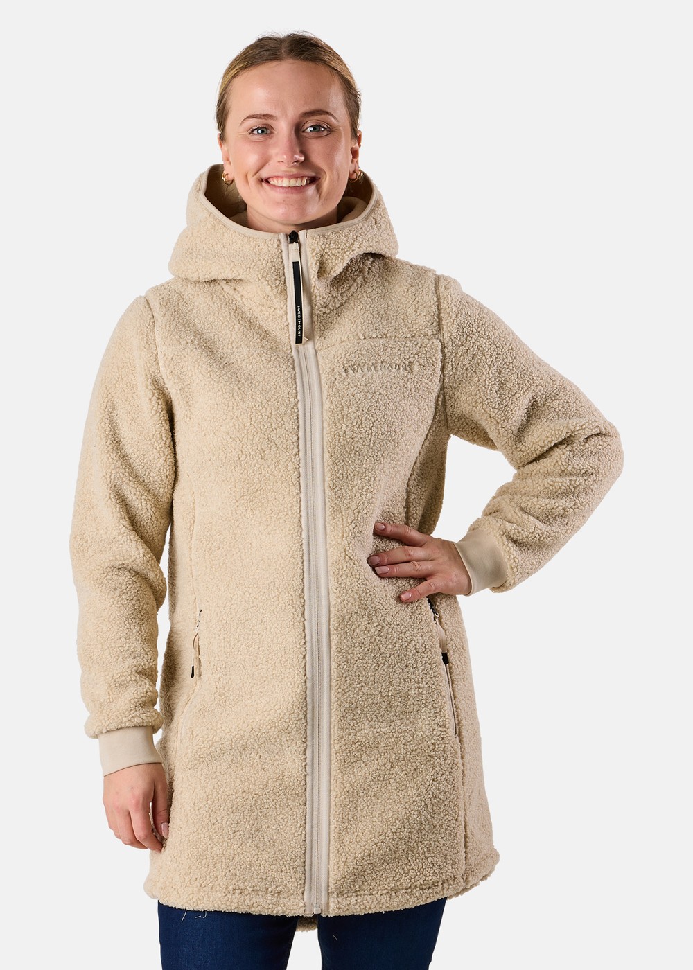 Lofoten Pile Coat W, Beige, 42, Fleecetröjor | Dam - Kläder - Tröjor - Fleecetröjor | Padelspecialisterna