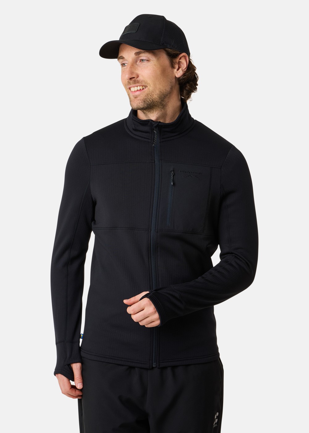 Trondheim Midlayer Full Zip, Black, M, Tröjor | Herr - Aktivitet - Outdoorkläder - Tröjor | Padelspecialisterna