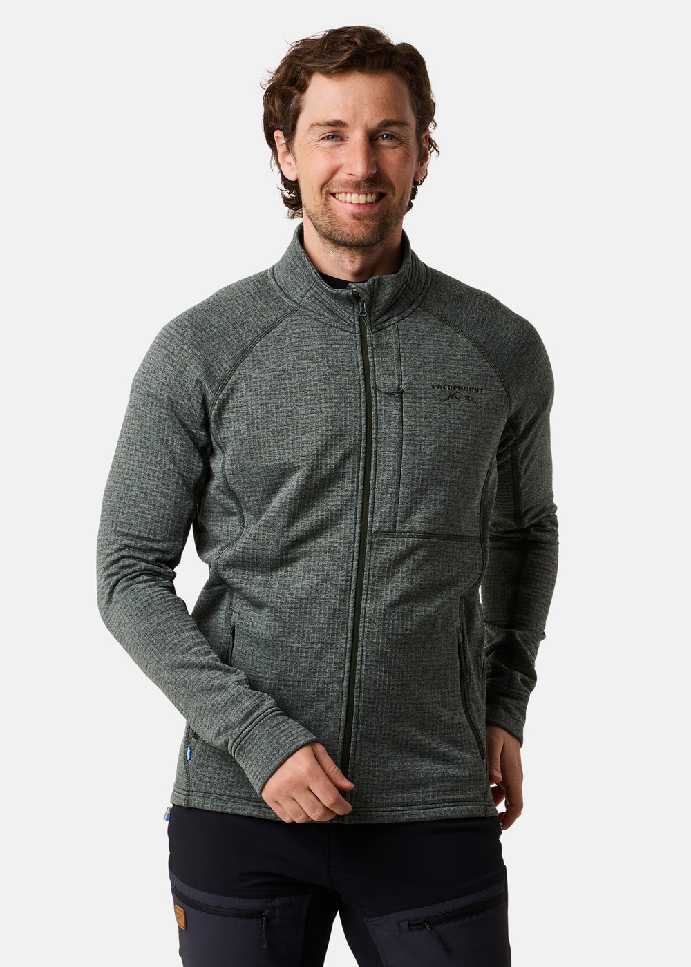 Lofoten Midlayer Full Zip, Olive Melange, 3xl, Tröjor | Herr - Aktivitet - Outdoorkläder - Tröjor | Padelspecialisterna