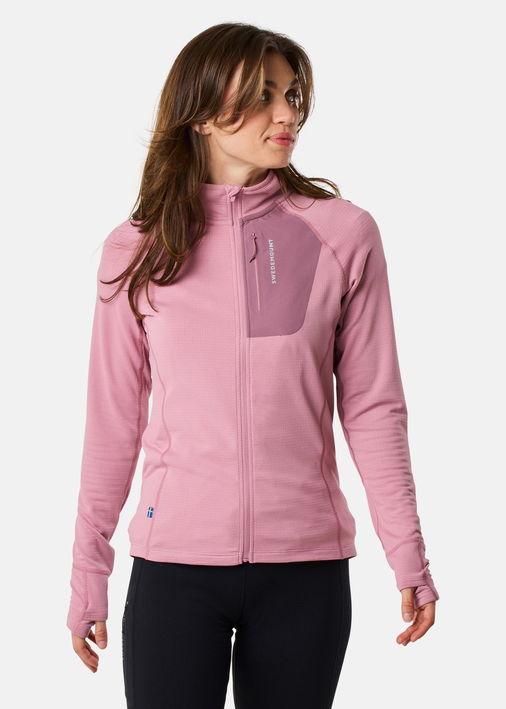 Ultra Light Tech Midlayer Full Zip W, Dusty Rose, 38, Hoodies | Dam - Kläder - Tröjor - Hoodies | Padelspecialisterna