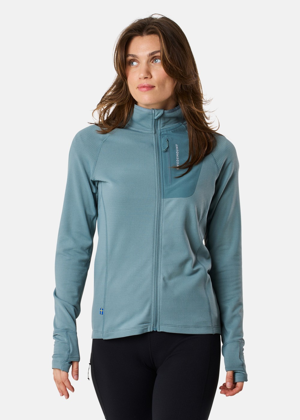 Ultra Light Tech Midlayer Full Zip W, Sage Green, 40, Hoodies | Dam - Kläder - Tröjor - Hoodies | Padelspecialisterna