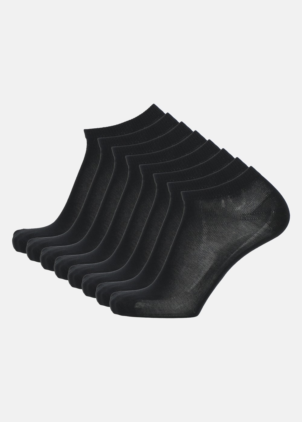Ankle Sock 8-Pack, Black, 43-46, Bomullsstrumpor | Dam - Kläder - Strumpor - Bomullsstrumpor | Padelspecialisterna