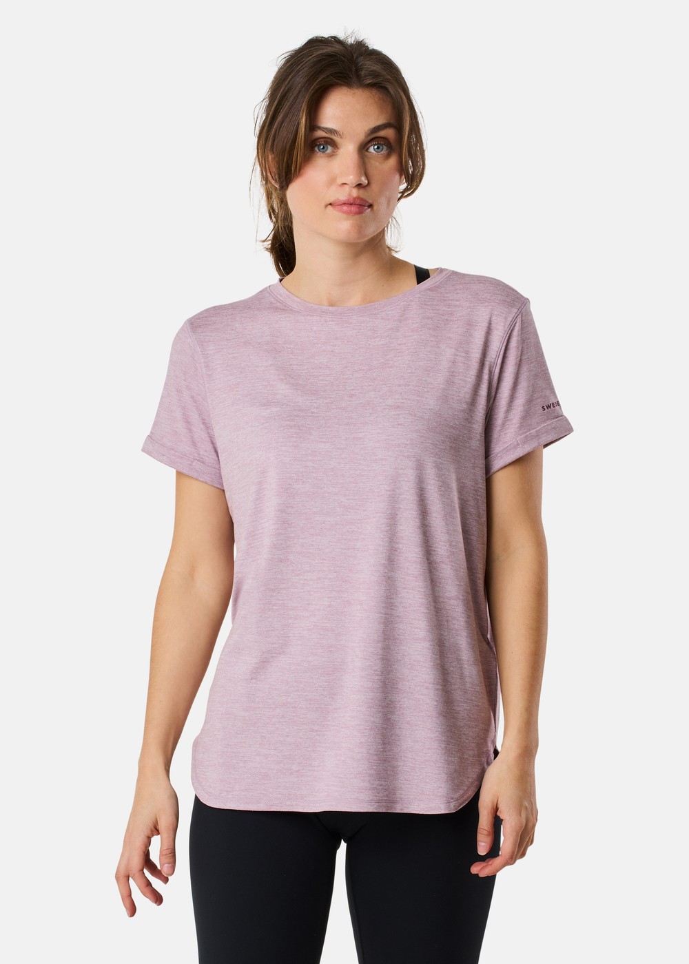 Core Loose Fit Tee W, Pale Mauve Melange, 40, T-Shirts | Sport & aktivitet - Friluftsliv - Vandringskläder - T-shirts | Padelspecialisterna