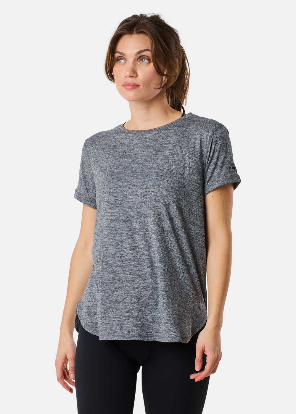 Core Loose Fit Tee W, Black Melange, 46, T-Shirts | Sport & aktivitet - Friluftsliv - Vandringskläder - T-shirts | Padelspecialisterna