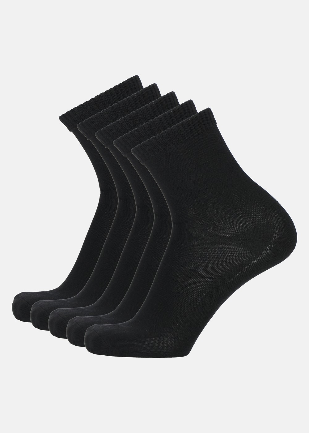 Bamboo Sport Sock 5-Pack, Black, 39-42, Träningstillbehör | Herr - Aktivitet - Träningskläder - Träningstillbehör | Padelspecialisterna