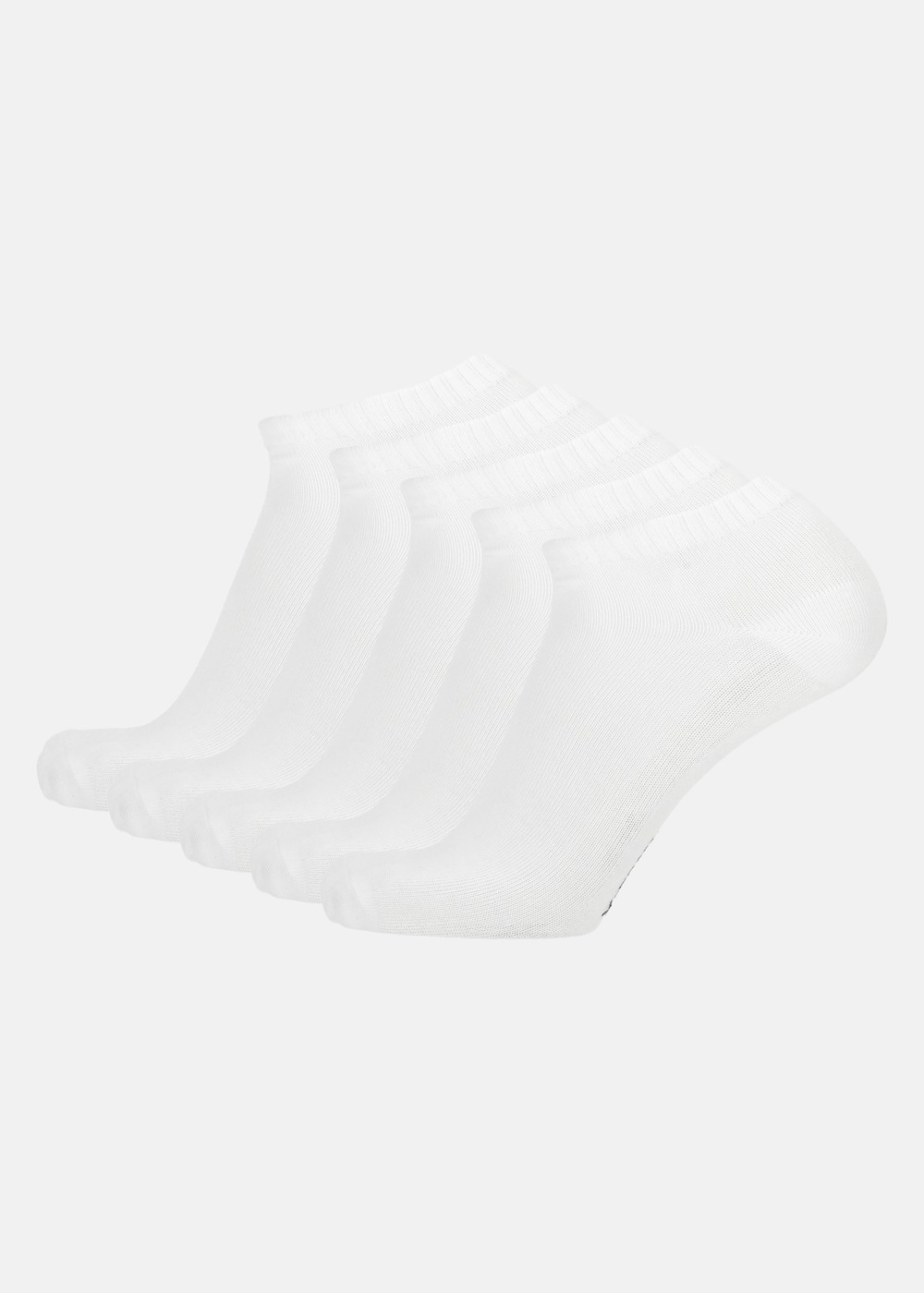 Bamboo Ankle Sock 5-Pack, White, 43-46, Bomullsstrumpor | Herr - Kläder - Strumpor - Bomullsstrumpor | Padelspecialisterna