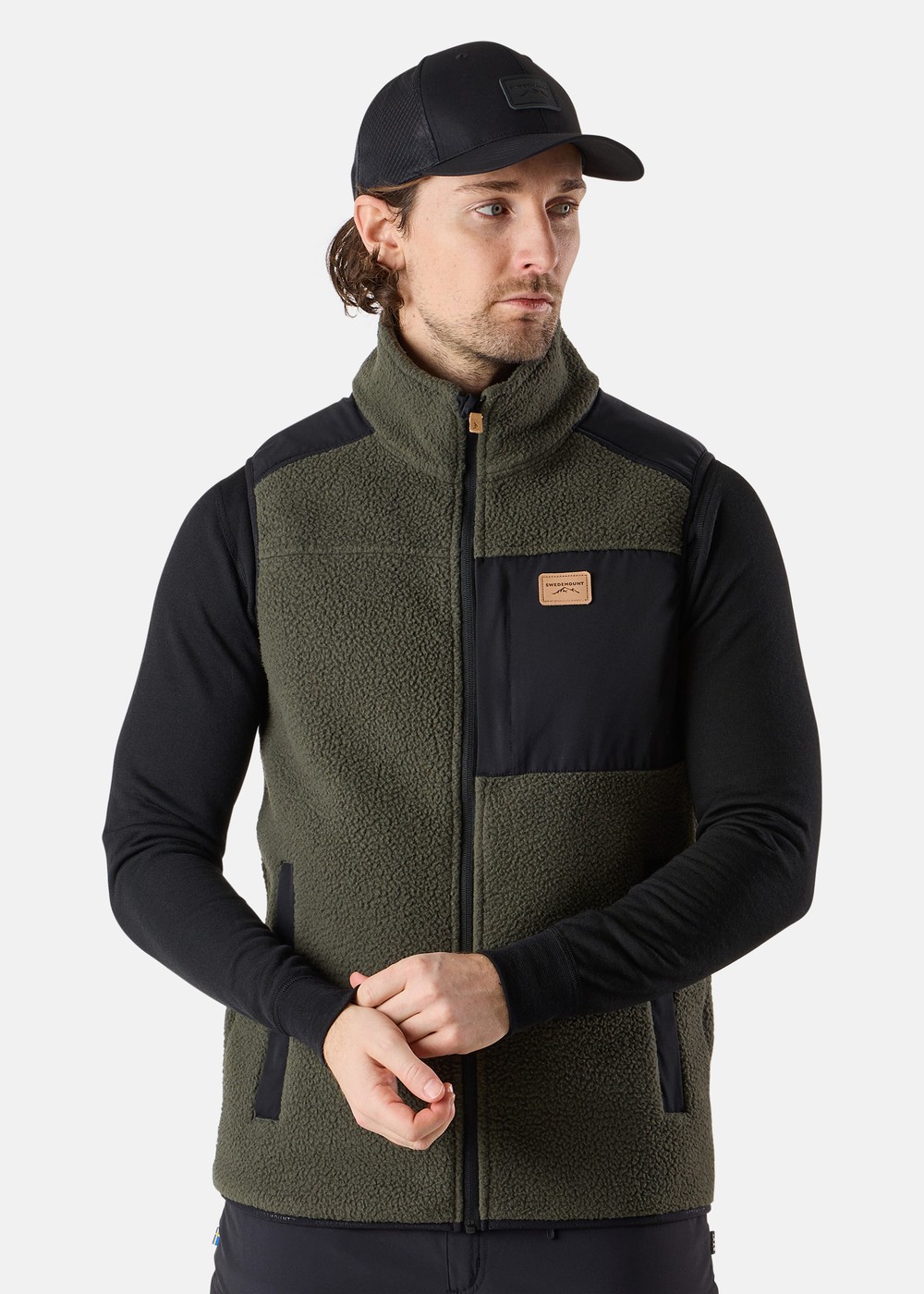 Nordkap Pile Vest, Dk Olive/Black, M, Jackor | Sport & aktivitet - Friluftsliv - Vandringskläder - Jackor | Padelspecialisterna